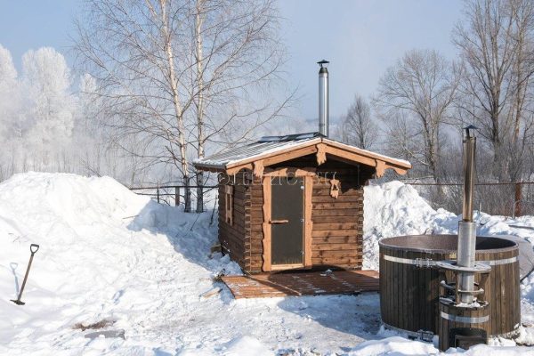 Баня мобильная Элпис (9 м2,  брус  кедр) — изображение 3